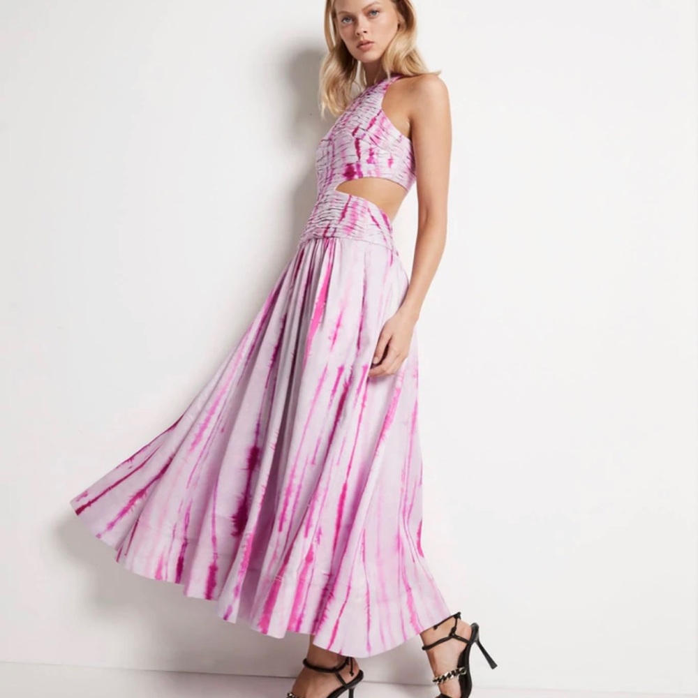 Aje Introspect Cut Out Midi Dress